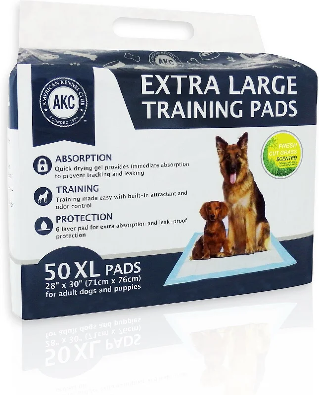  -Bite-resistant dog toy recommendationsAmerican Kennel Club AKC Ultra-Absorbent Fresh Cut Grass Scented Dog Training Pads, X-Large, 50 count