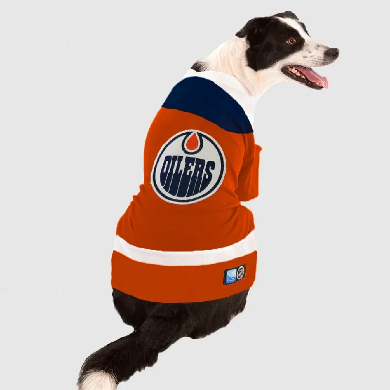  . **Dog raincoat is waterproof and windproof**Edmonton Oilers T-Shirt - NHL Licensed