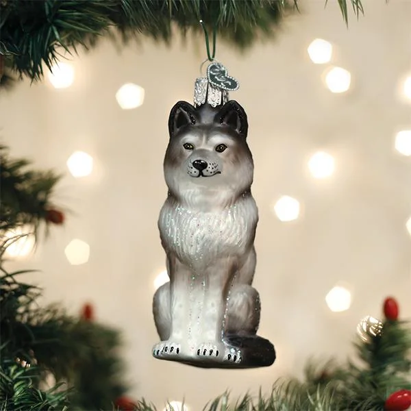 - Deodorizing cat litter tofu litterSitting Wolf Ornament