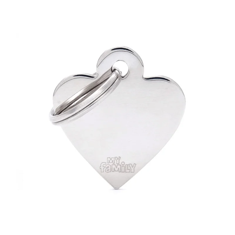 - Automatic induction pet water dispenserMy Family ID Tags Basic Heart Chrome