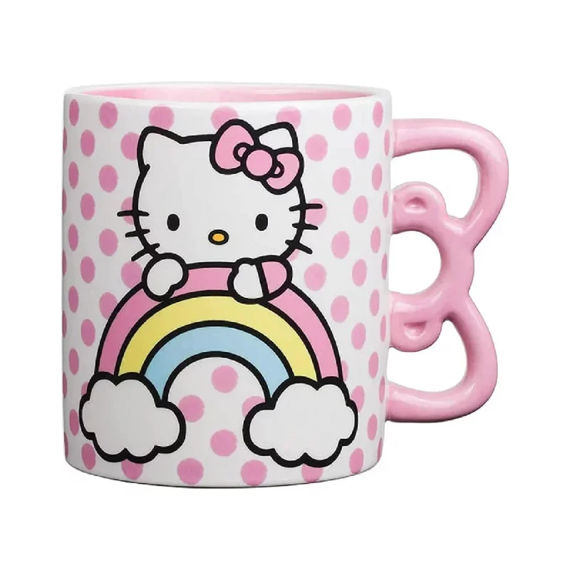 - Air box TSA certified check-inHello Kitty Sculpted Bow & Rainbow Ceramic Mug