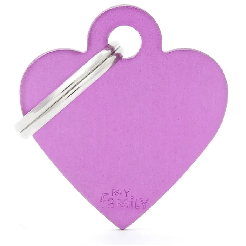 - Foldable and portable cat bagMy Family ID Tags Basic Heart Purple