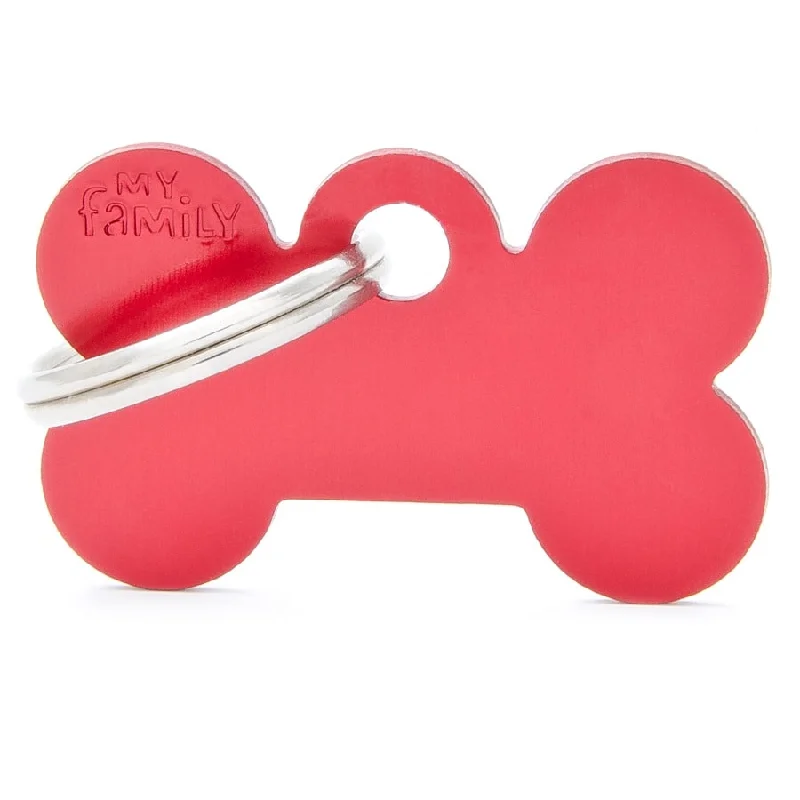 ---My Family ID Tags Basic Bone Red