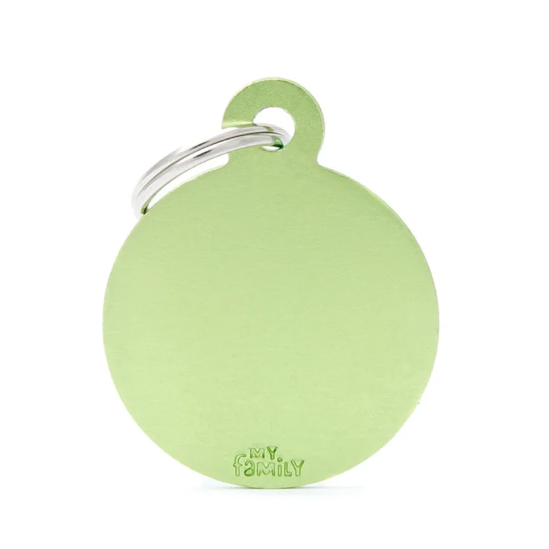 - Natural latex pet mattressMy Family ID Tags Basic Circle Lime