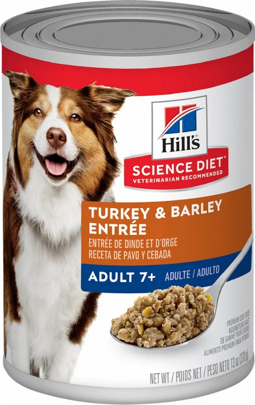 - Degradable pet feces bagHill's Science Diet Adult 7+ Gourmet Turkey & Barley Entree Canned Dog Food