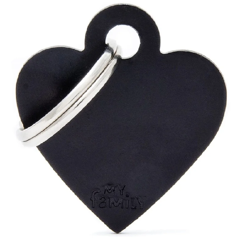 - Winter warm clothes for short-haired dogsMy Family ID Tags Basic Heart Black