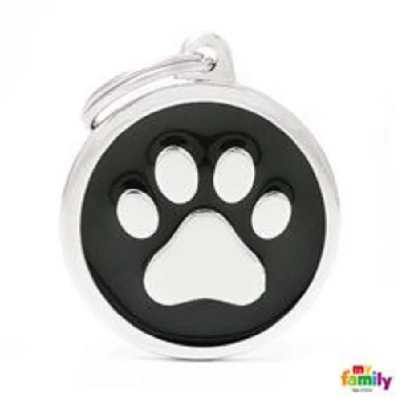 - Pet stroller can be taken on the planeMy Family ID Tags Classic Paw Large Black