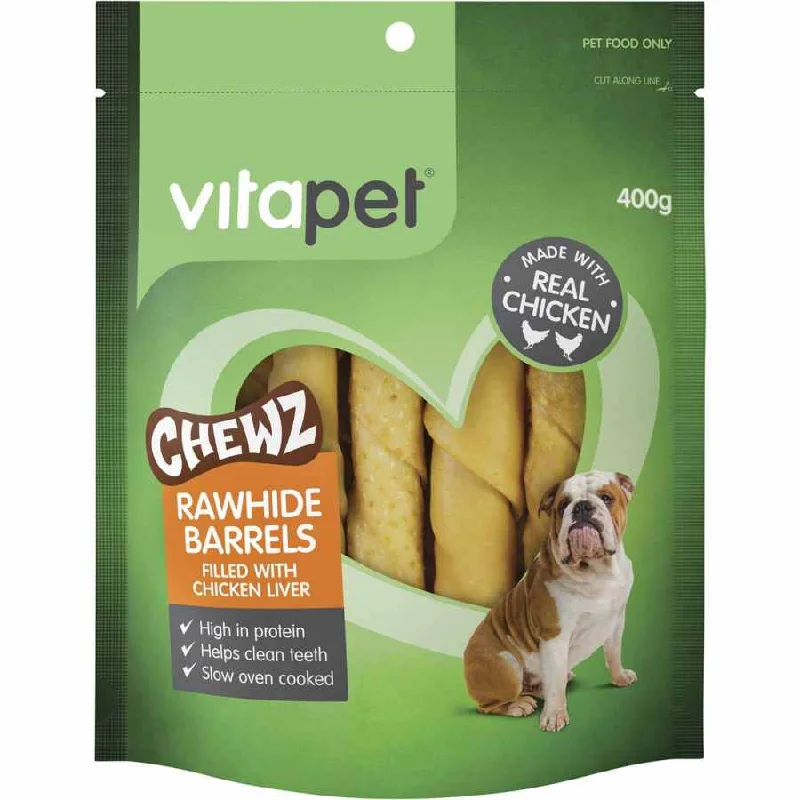 - Cat anti-jump window safety netVitaPet Rawhide Barrels With Chicken Liver For Dog Treats 400g