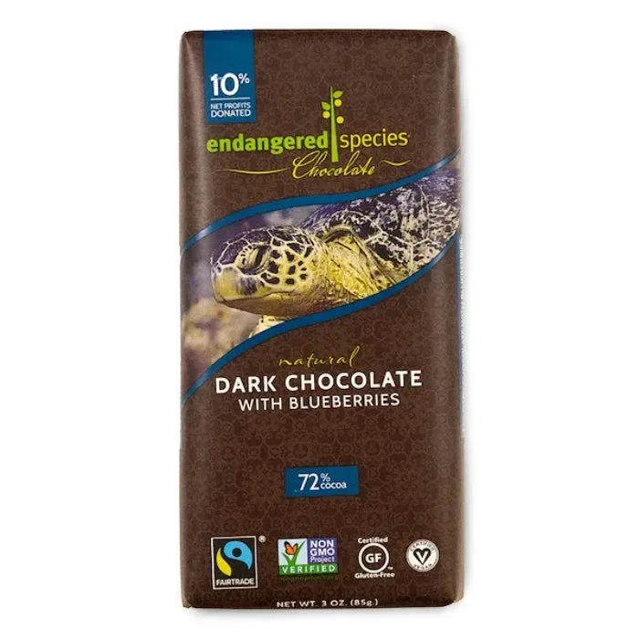 - Car dog seat beltEndangered Species - Sea Turtle Dark Blueberry Chocolate bar, 3oz