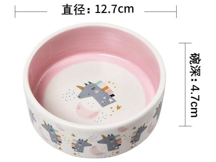 - Automatic induction pet water dispenserCat Ceramic Bowls As Photo 12.7*12.7*4.7Cm