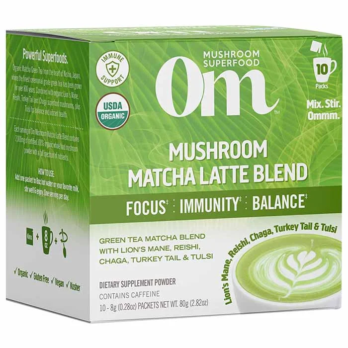 - Smart cat litter box with automatic cleaningOm Mushroom Superfood - Mushroom Matcha Latte Blend, 10 Sachets