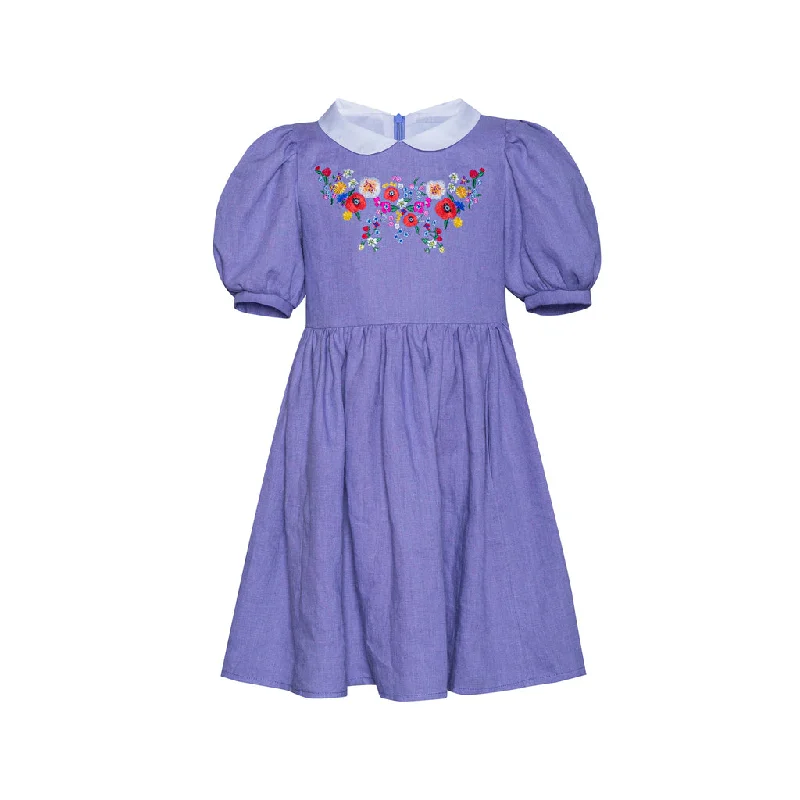  -Non-contact cat thermometerPaade Mode Violet Forgetmenot Linen Dress