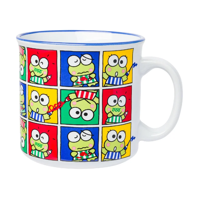 - Parrot climbing and standing wooden frameKeroppi Ceramic Mug (Grid Pose)