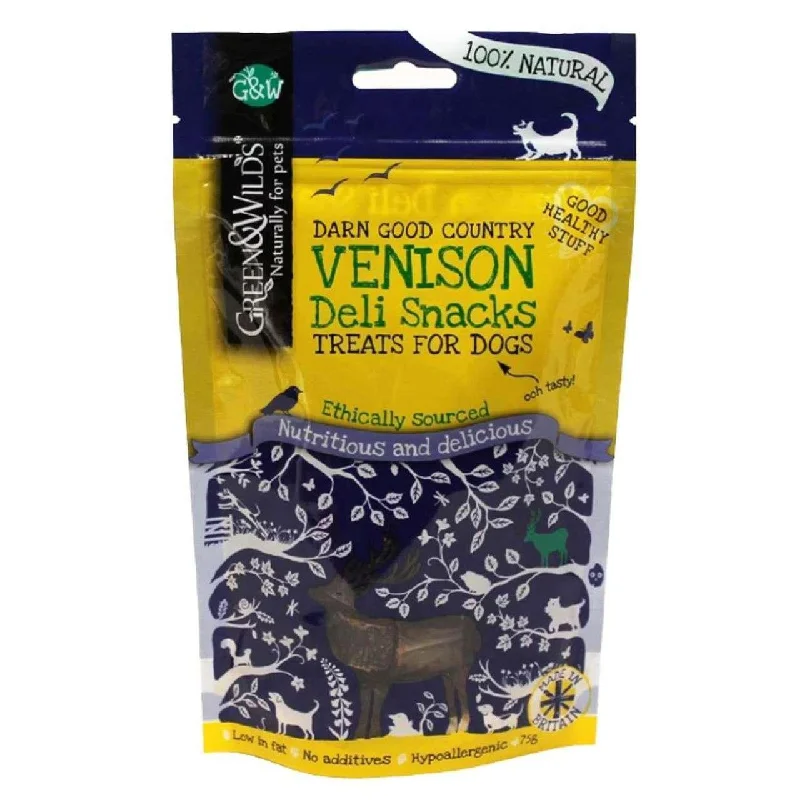  -Chicken-flavored dog foodGreen & Wilds Venison Deli Snacks Dog Treats 75g