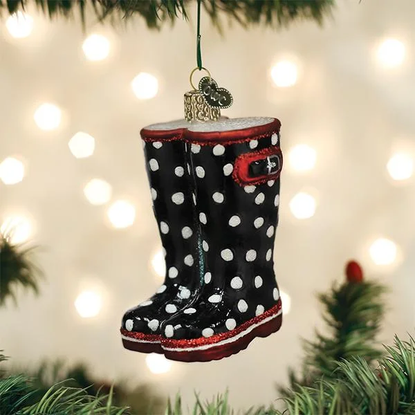 - Remote interactive pet feederRubber Boots Ornament