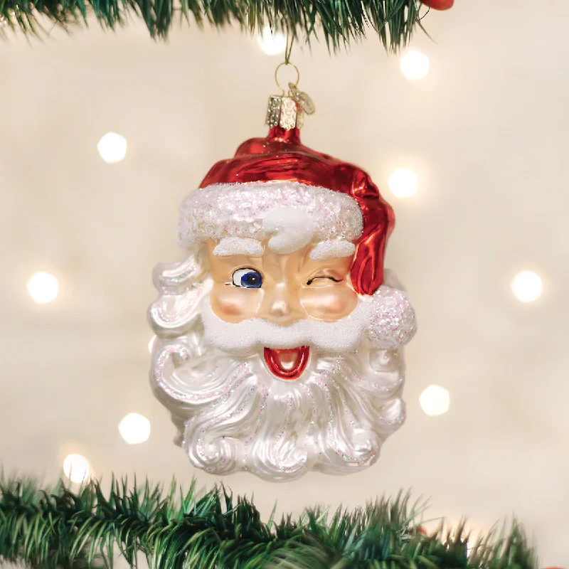 - Air box TSA certified check-inWinking Santa Ornament