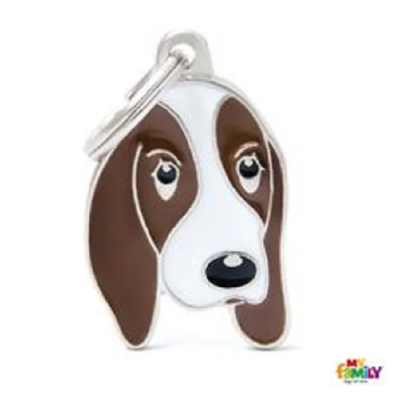 - Dog disposable foam shower gelMy Family ID Tags Friends Basset Hound