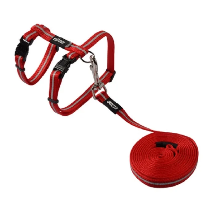 ---Rogz Alleycat Harness Lead Red