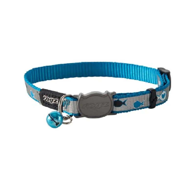 - ​​Christmas pet Christmas clothingRogz Reflectocat Collar Blue Fish