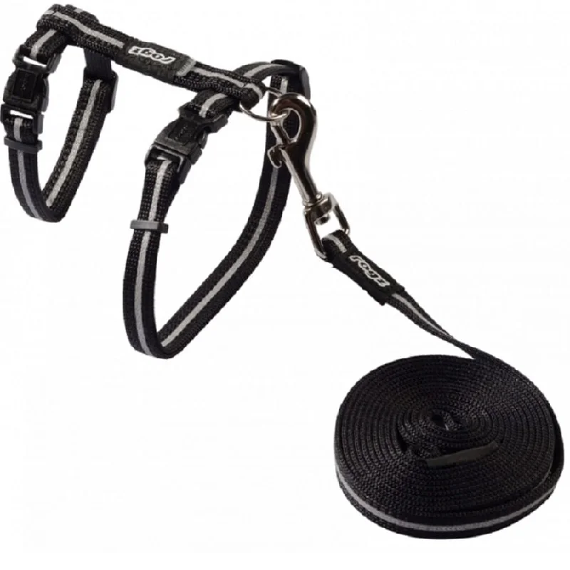  -Explosion-proof leash FOR LARGE dogsRogz Alleycat Harness Lead Black