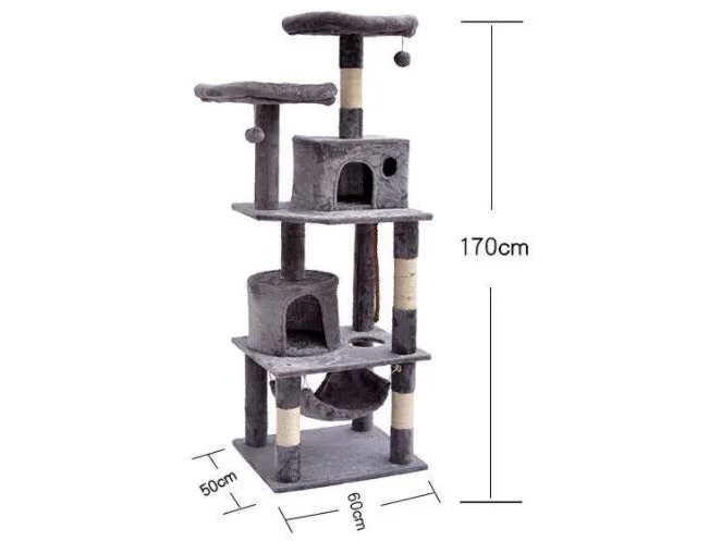 - Dog heart rate monitoring collarCat Tree & Scratching Light Grey Beige 60*50*150