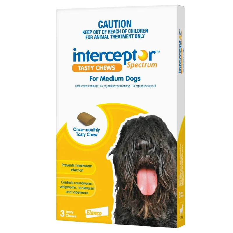 - Pet smart GPS locatorInterceptor Spectrum Chews Medium Yellow