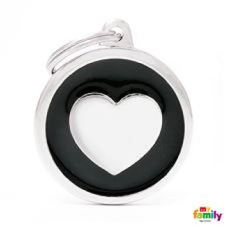 - Dog anti-slip matMy Family ID Tags Classic Heart Large Black