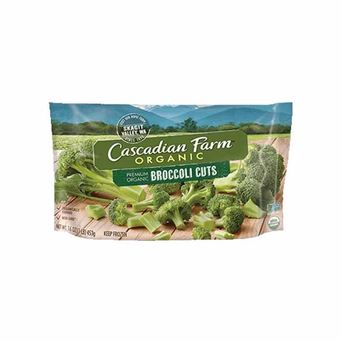 ---Cascadian Farm - Frozen Broccoli Cuts, 16oz | Pack of 12