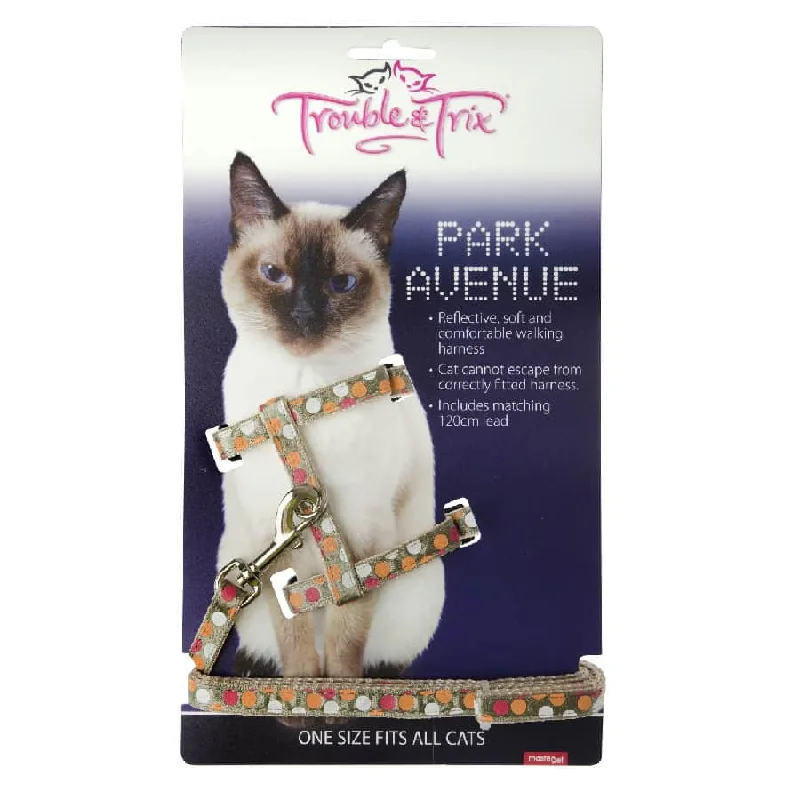 - Pet smart GPS locatorTrouble and Trix Harness Set Park Avenue Circle Beige