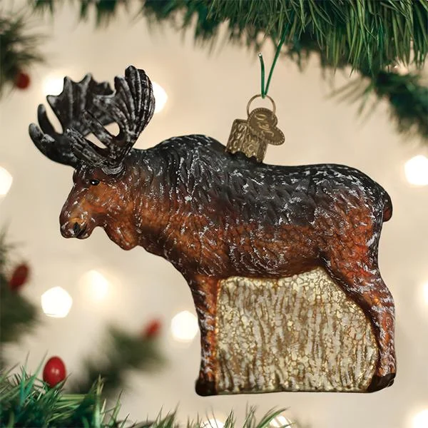 - Solid wood cat climbing frame customizedVintage Moose Ornament