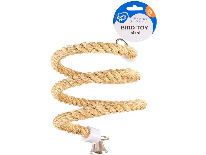 - Teething and chewing toys for puppiesSpiral Rope In Sisal With Bell  Beige