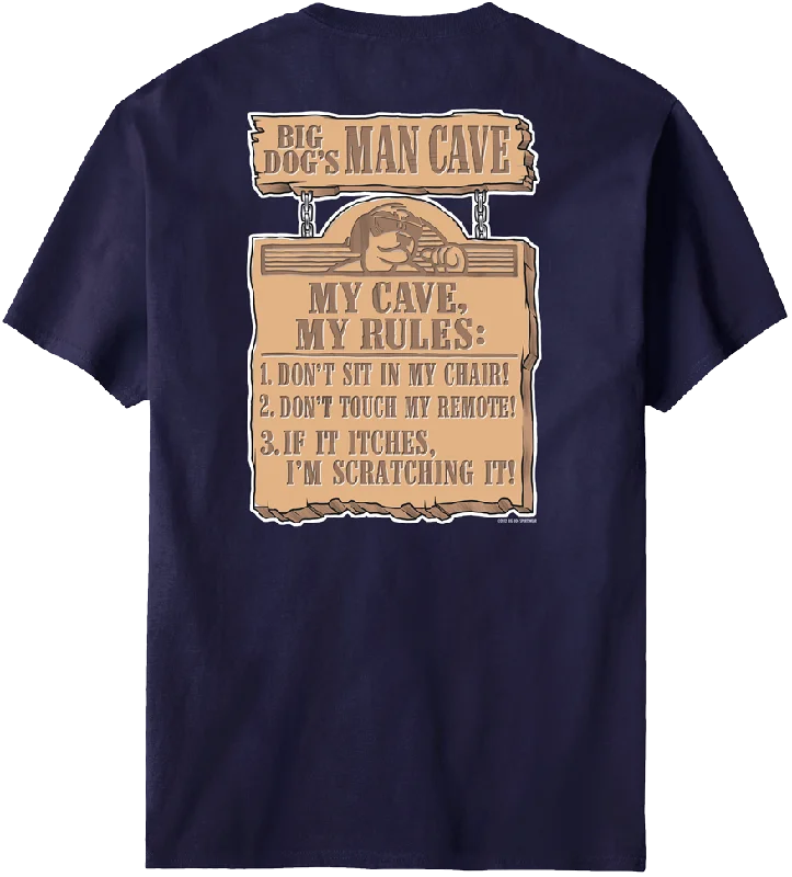 - Summer pet ice matBig Dog Man Cave Rules T-Shirt