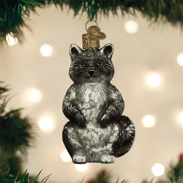 - Organic cotton dog bibsVintage Raccoon Ornament