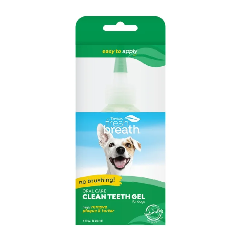 - Dog disposable foam shower gelTropiClean Fresh Breath Clean Teeth Original Gel 118ml