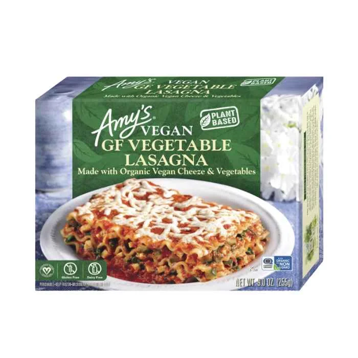 - Foldable and portable cat bagAmy's - Vegetable Lasagne with Daiya Vegan Cheeze (GF), 9oz