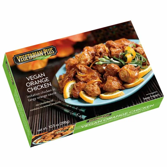 - Deodorizing cat litter tofu litterVegetarian Plus - Vegan Orange Chicken, 10.5oz