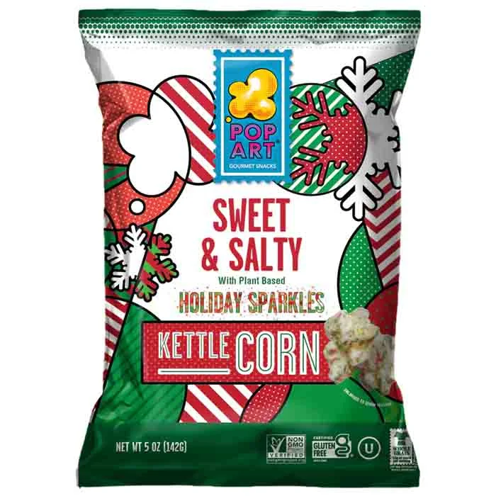 - ​​Christmas pet Christmas clothingPop Art - Kettle Corn Holiday With Sparkles, 5oz