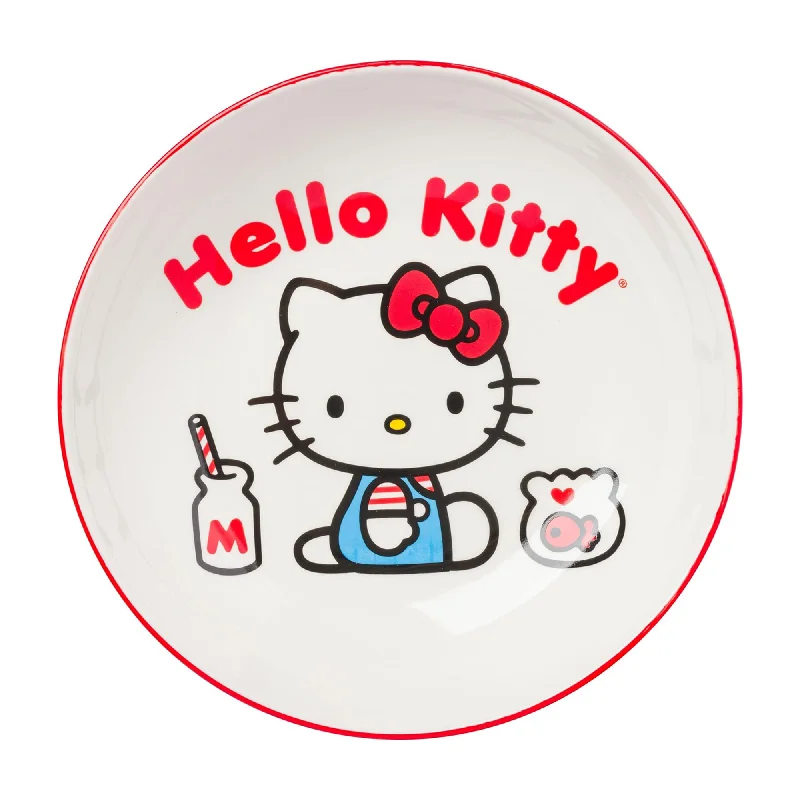 - Rabbit grass rack to prevent waste food boxHello Kitty Ceramic Dinner Bowl (Classic Milk Bottle)