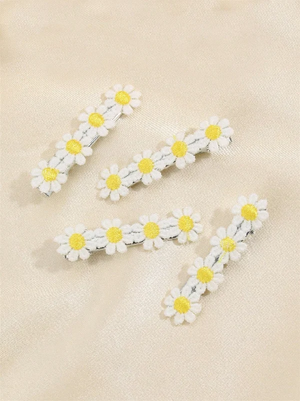 - Chinchilla cooling ice nest ceramic plate4pcs Spring And Summer Collection Girls Sweet Daisy Hair Clips For Outing