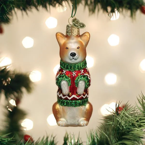 - Air box TSA certified check-inChristmas Corgi Ornament