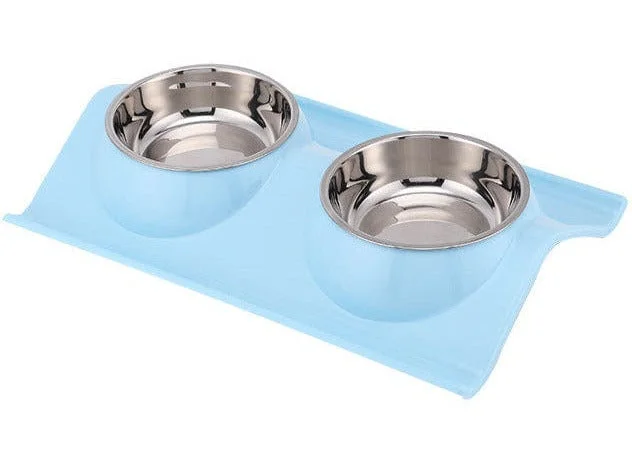 - Elderly dog ​​joint care mattressW-Shaped Leak-Proof Double Bowl 38*25*7.5Cm