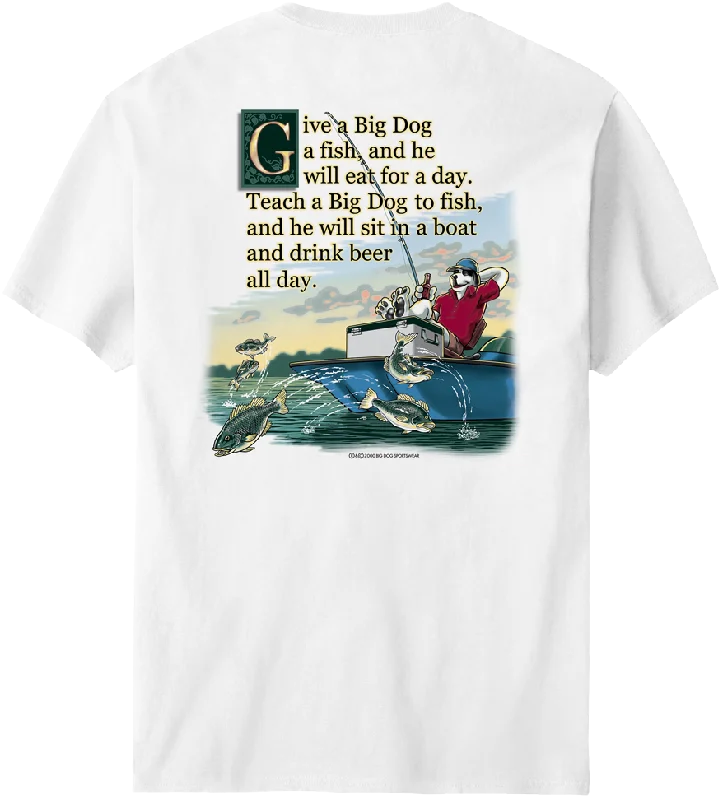 - Organic cotton dog bibsGive A Big Dog A Fish T-Shirt