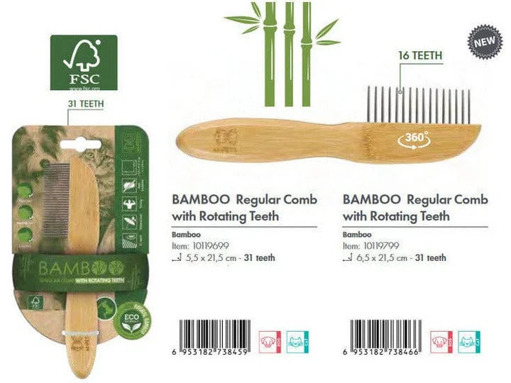 - Automatic temperature adjustment cat bedBAMBOO Regular Comb with Rotating Teeth