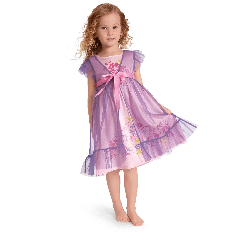 ---Royal Ruffles Nightie & Robe for Little Girls