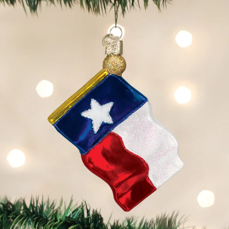 - Chinchilla cooling ice nest ceramic plateTexas State Flag Ornament