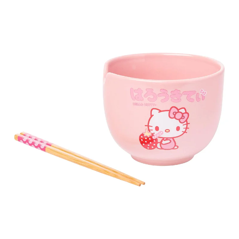 - Remote interactive pet feederHello Kitty Ceramic Ramen Bowl and Chopstick Set (Strawberry Milk)