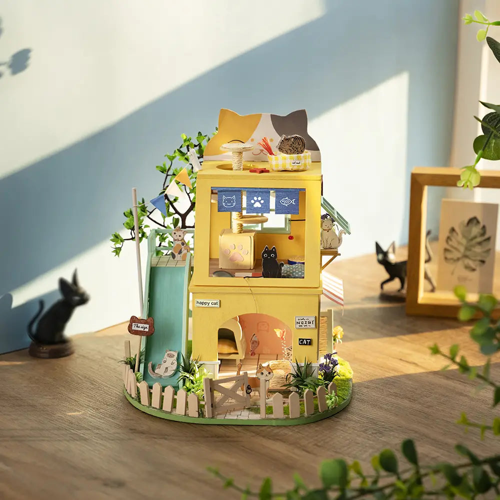 - Winter dog thick down jacketCat House DIY Wooden Dollhouse