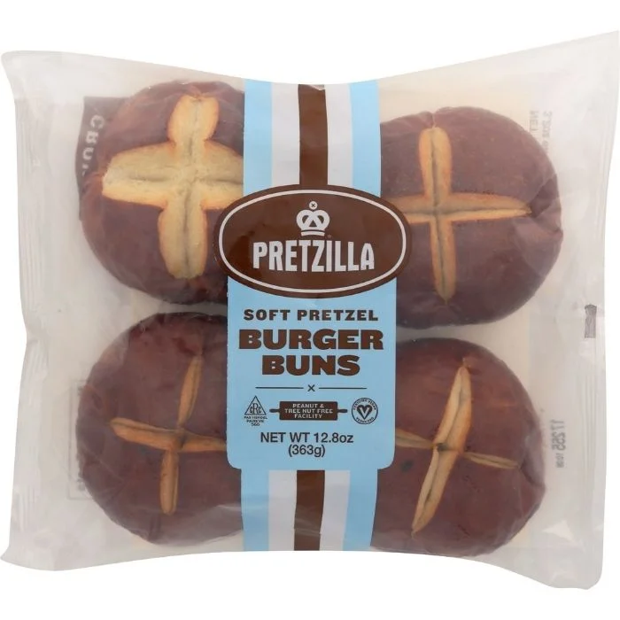 - Foldable and portable cat bagPretzilla - Soft Pretzel Burger Buns, 4 Pack, 12.8oz