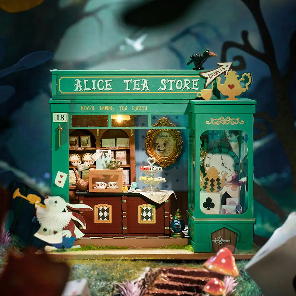 ---Alice's Tea Store Diy Miniature House