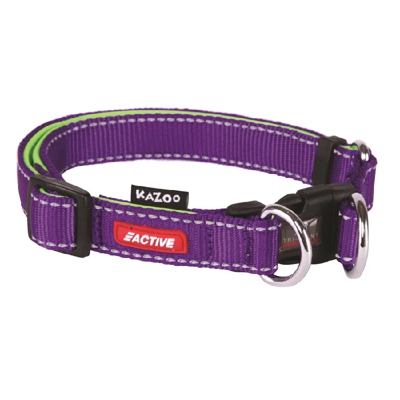 - Pet fence foldable indoorKazoo Active DD Adjustable Nylon Collar Purple Lime